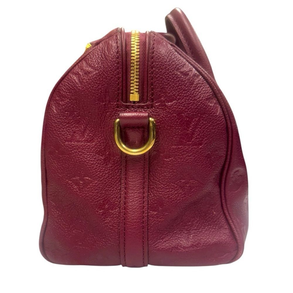 Louis Vuitton Bordeaux Purple LV Monogram Empreinte Speedy Bandoulière 25 Bag - Picture 6 of 16